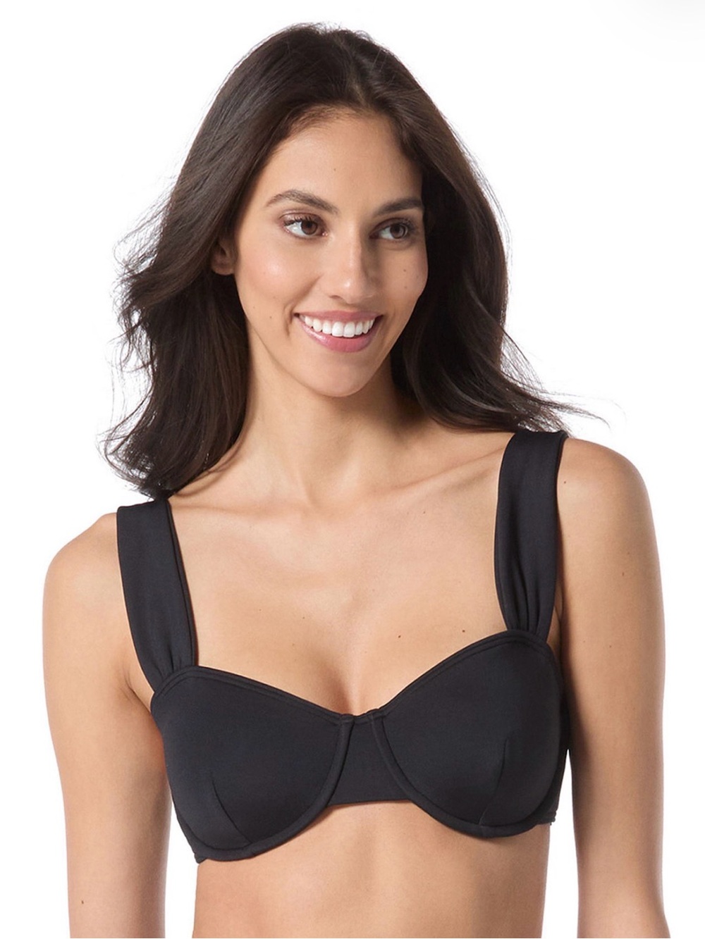 Vince Camuto Women's Underwire Swimwear Bikini Top - Black - NWT. R9A